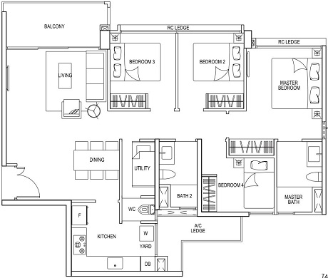Bellewater EC Floor Plan Return Unit