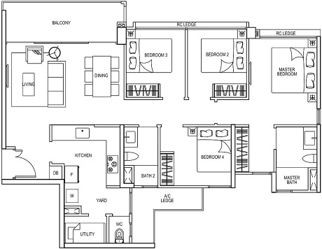 Bellewater EC Floor Plan Return Unit