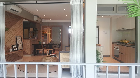 Rivercove Residences Living and Kitchen