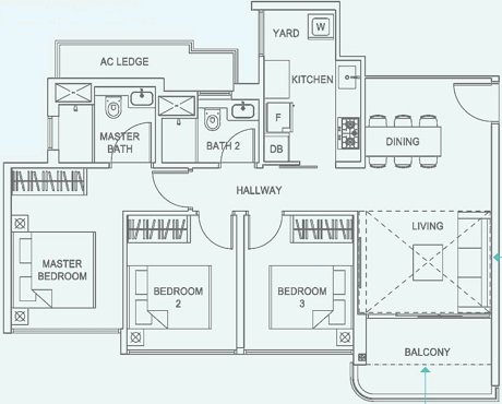 Hundred Palms Residences EC Floor Plan
