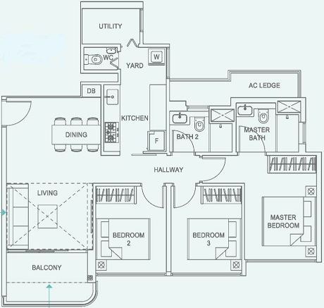 Hundred Palms Residences EC Floor Plan