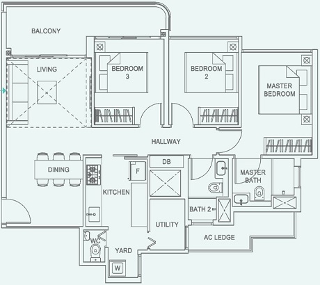 Hundred Palms Residences EC Floor Plan