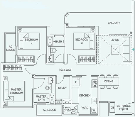 Hundred Palms Residences EC Floor Plan