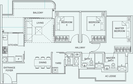 Hundred Palms Residences EC Floor Plan