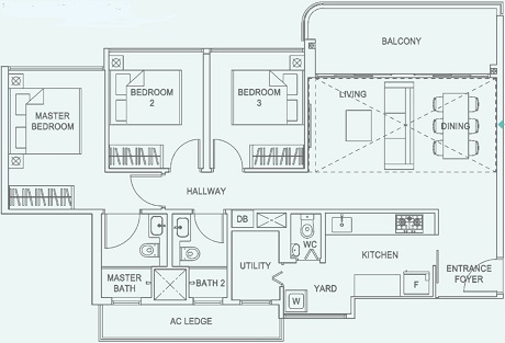 Hundred Palms Residences EC Floor Plan