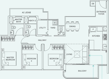 Hundred Palms Residences EC Floor Plan