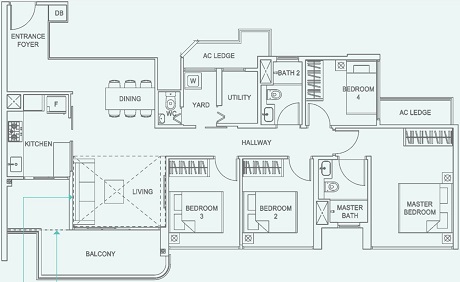 Hundred Palms Residences EC Floor Plan