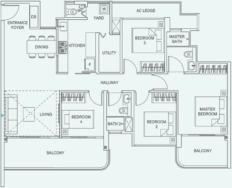 Hundred Palms Residences EC Floor Plan