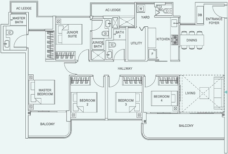 Hundred Palms Residences EC Floor Plan