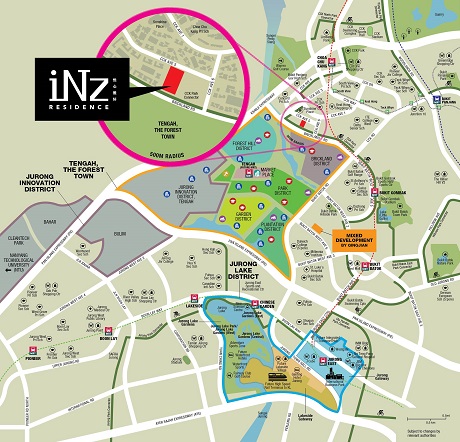 iNz Residences EC Location Plan