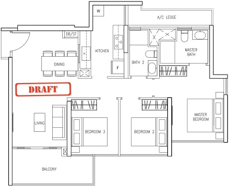Northwave EC Floor Plan at Woodlands