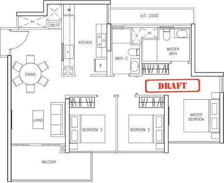 Northwave EC Floor Plan at Woodlands