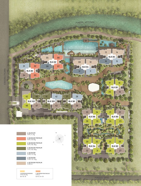 The Terrace next to Punggol Water Way