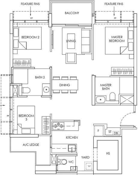 Provence Residence 3BR Type C1 883_82_460