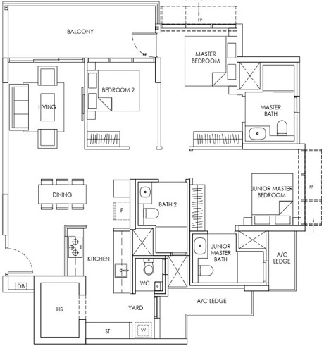 Provence Residence 3BR Type C6 116_1249_460