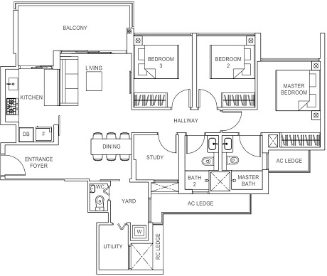 Rivercove Residences EC Floor Plan