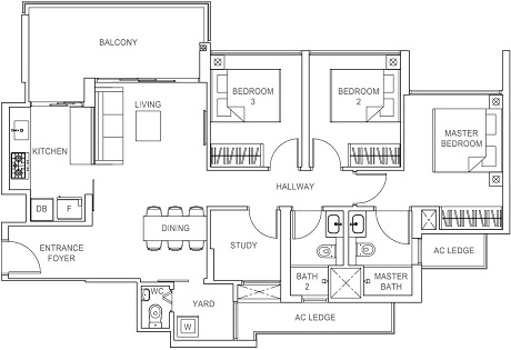 Rivercove Residences EC Floor Plan