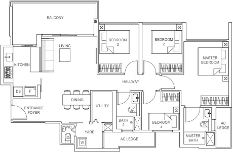 Rivercove Residences EC Floor Plan