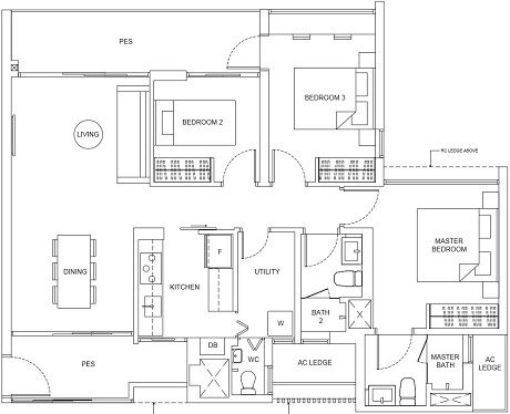 The Criterion EC Floor Plan at Yishun by CDL
