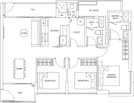 The Criterion EC Floor Plan at Yishun by CDL