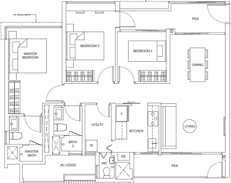 The Criterion EC Floor Plan at Yishun by CDL