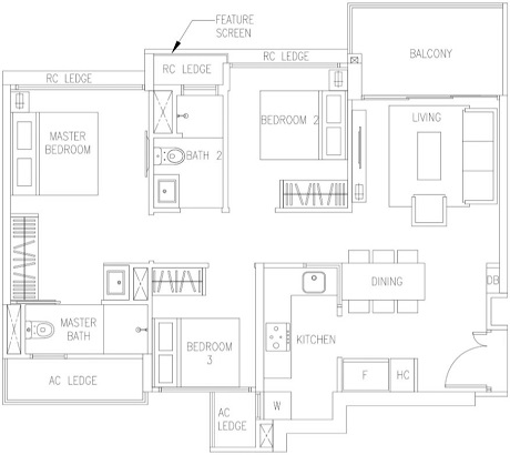 The Visionaire EC Floor Plan