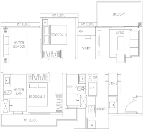 The Visionaire EC Floor Plan