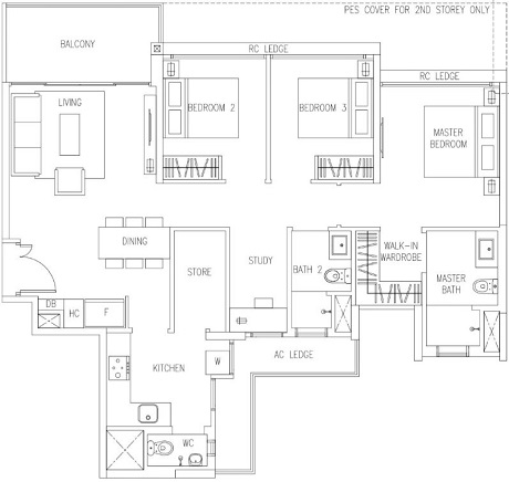 The Visionaire EC Floor Plan