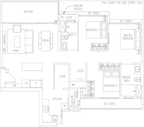 The Visionaire EC Floor Plan