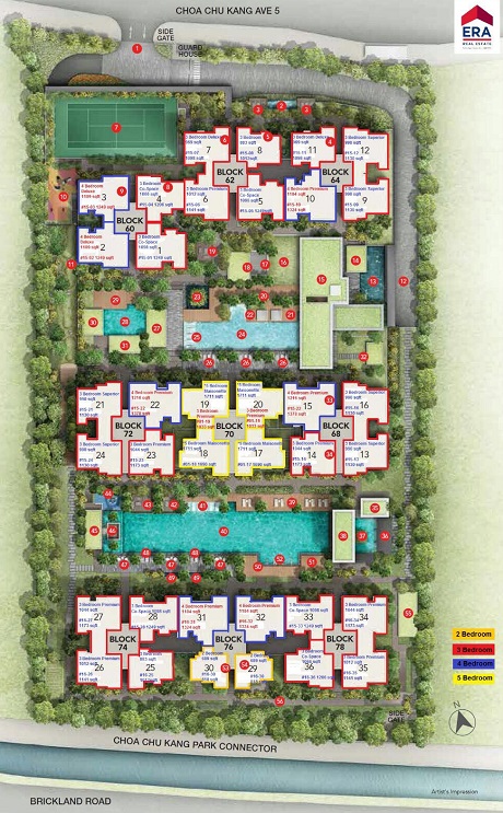 iNz Residence EC Site Plan at CCK