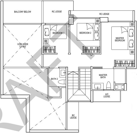 iNz Residence EC Floor Plan 5 Bedroom E1 UL